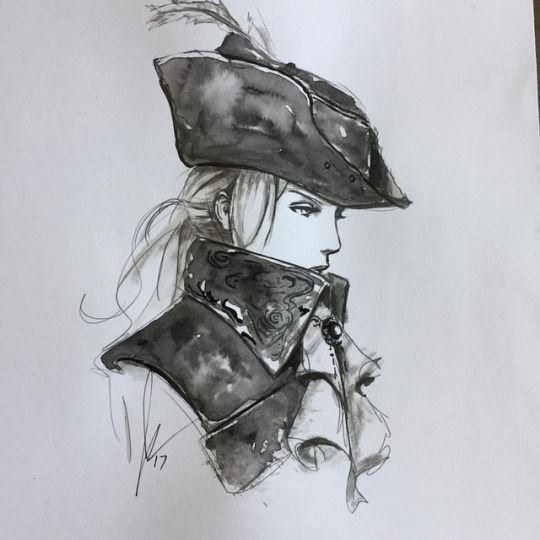 Bloodborne леди Мария арты