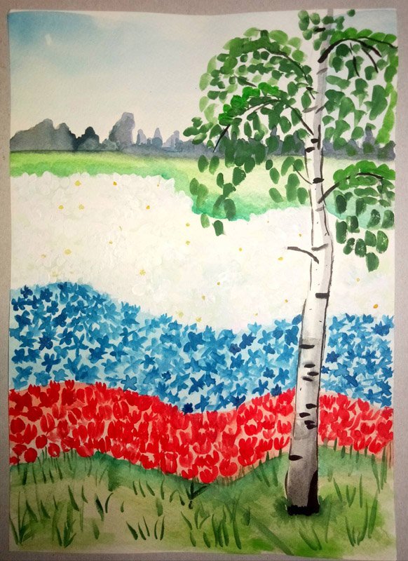 Рисунок моя Россия