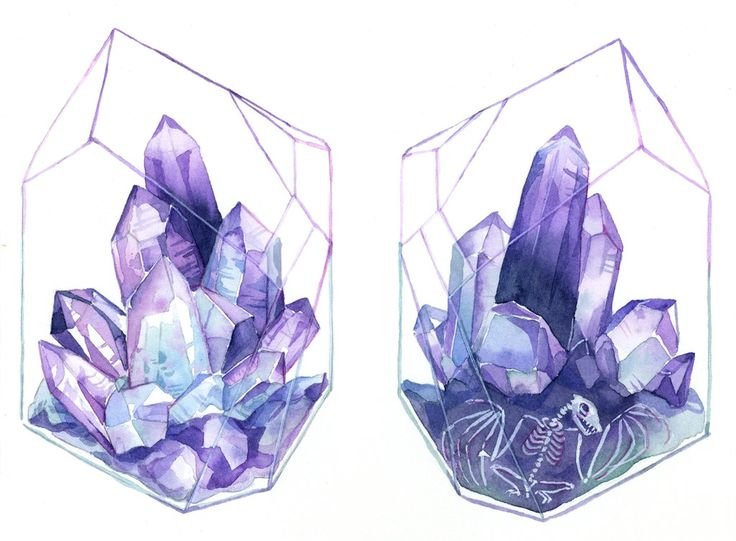 Кристалл рисунок