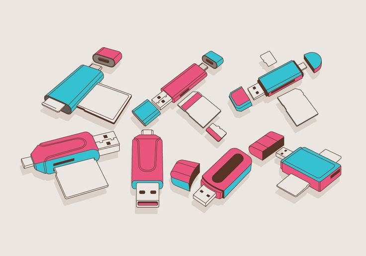 USB флешка вектор