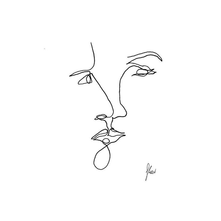 Красивые рисунки одной линией