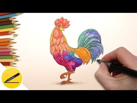Рисунки цветными карандашами