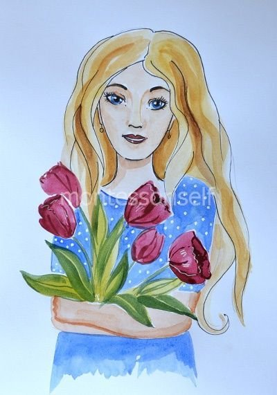 Рисунок ко Дню матери
