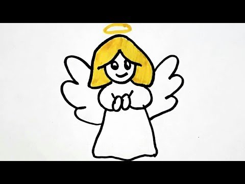 Рисунки ангелов для детей