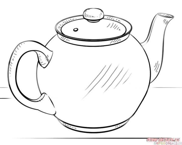 Чайник рисунок