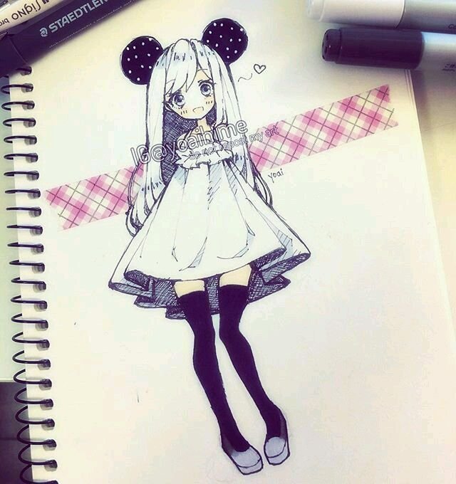 Рисунки для скетчбука аниме