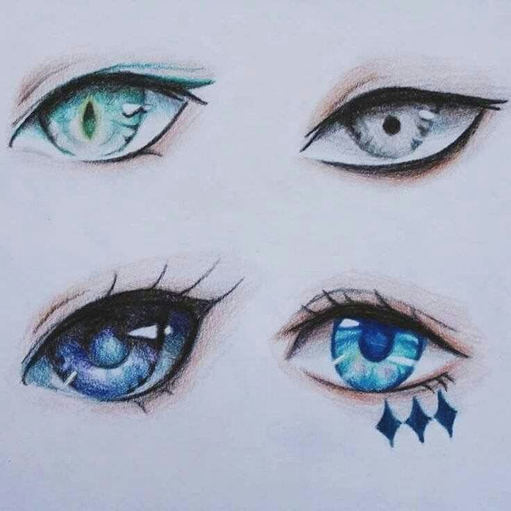 Глаза для рисования аниме
