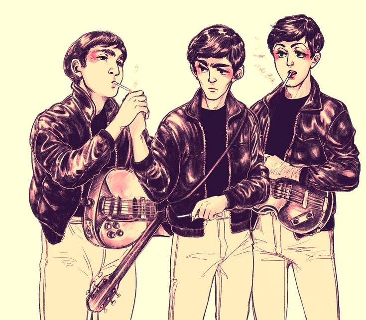 The Beatles рисунки