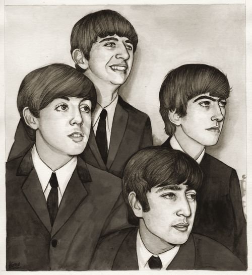 Группа the Beatles арт