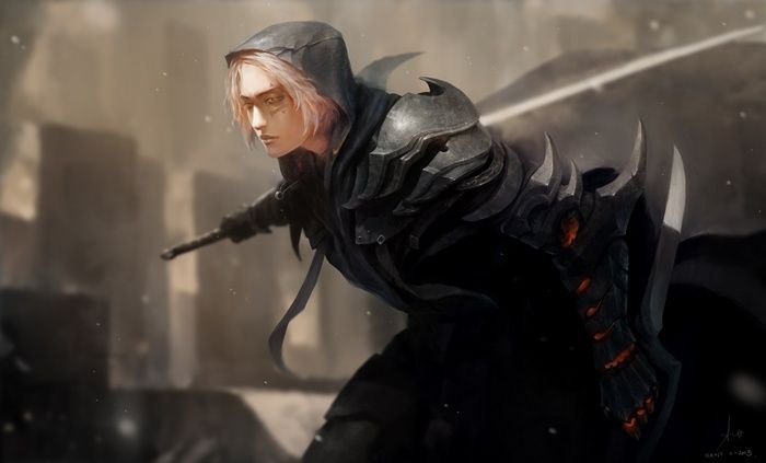 Арт слепой мечник