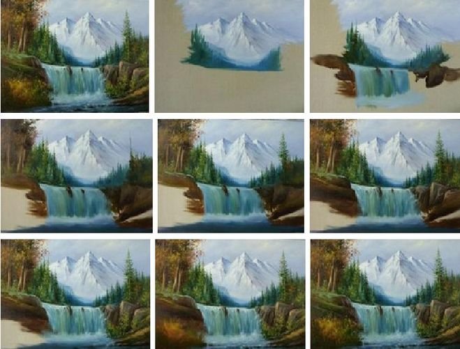 Рисунки акварелью поэтапно