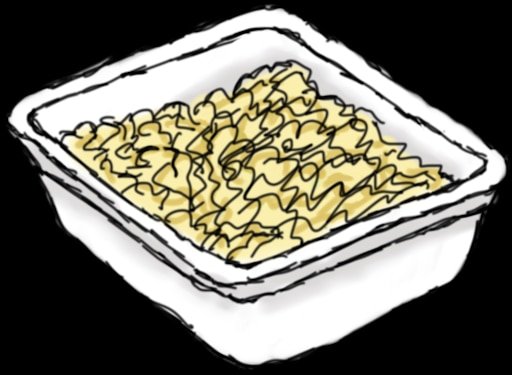 Доширак рисунок карандашом