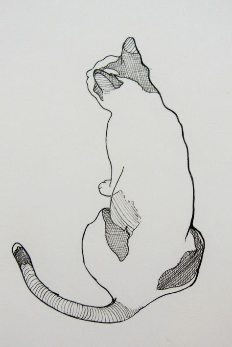 Кот скетч