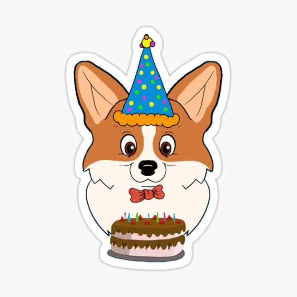 Корги Happy Birthday