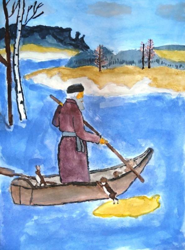 Некрасов Николай Алексеевич "дедушка Мазай и зайцы"