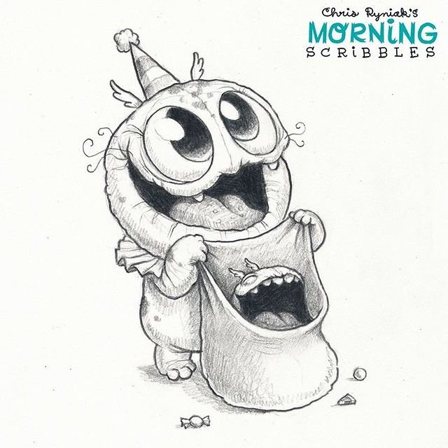 Morning Scribbles монстрики