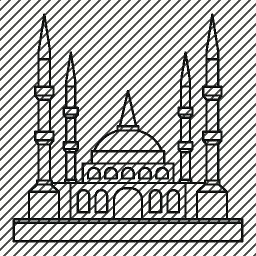 Красивые минарет и мечеть