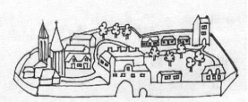 Рисование древнего города