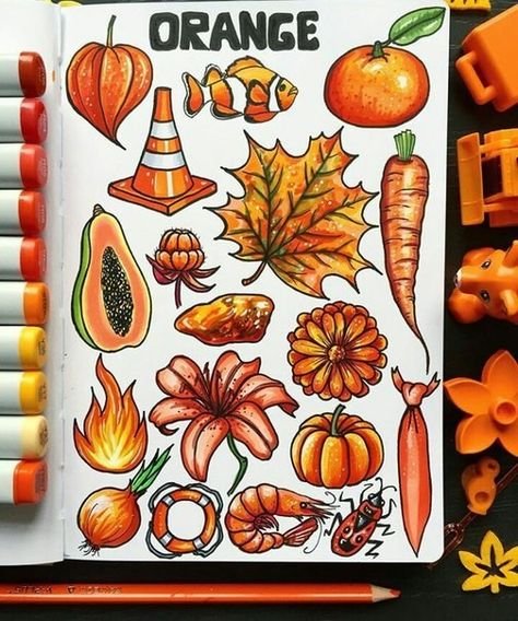 Оранжевый рисунок