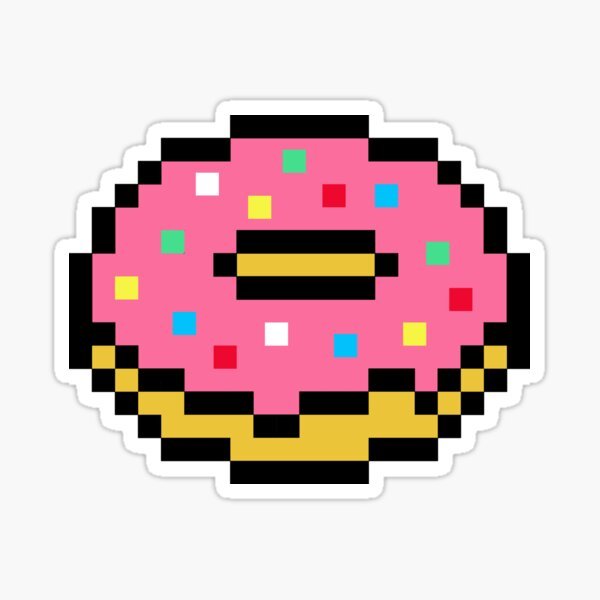 Пончик пиксель арт