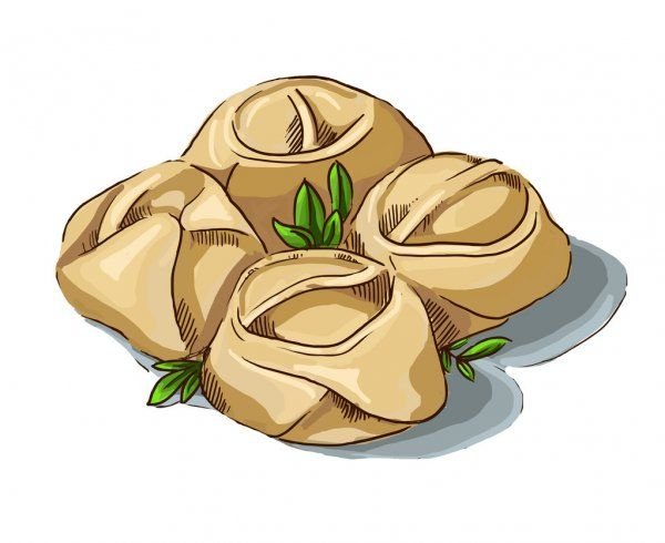 Пельмени иллюстрация