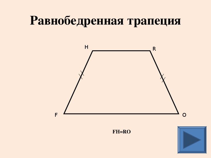 Равнобедрегная оапеция