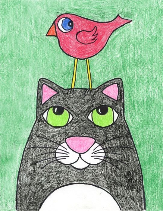 Котики для рисования