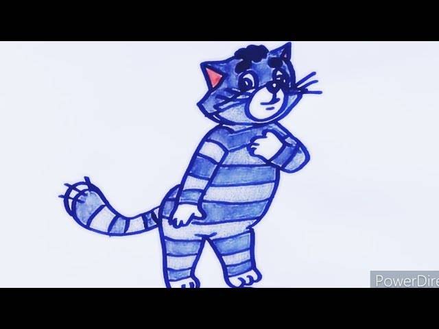 Кот Матроскин рисунок