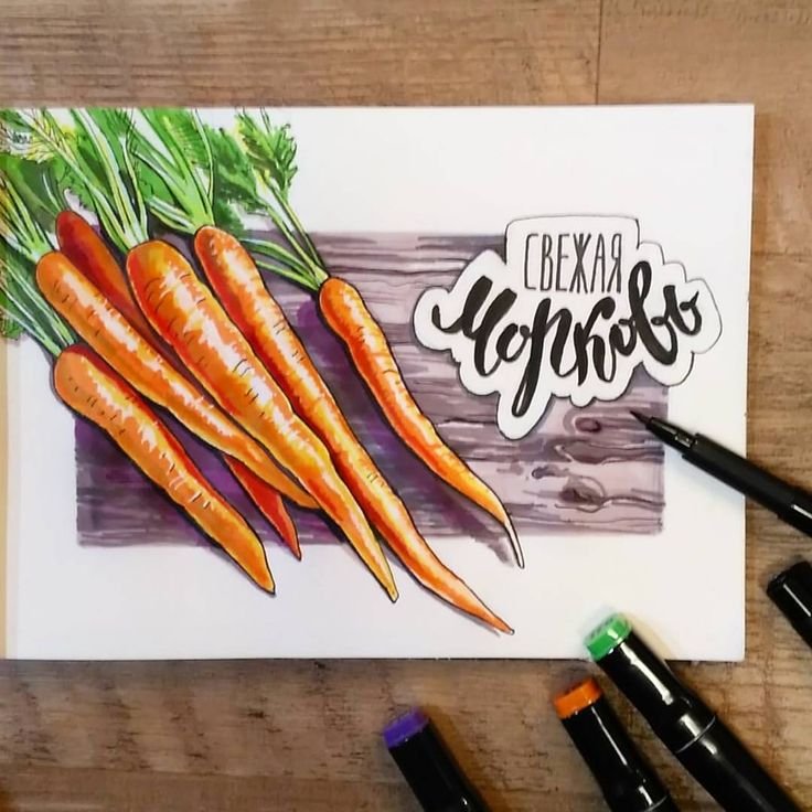 Рисунки маркерами
