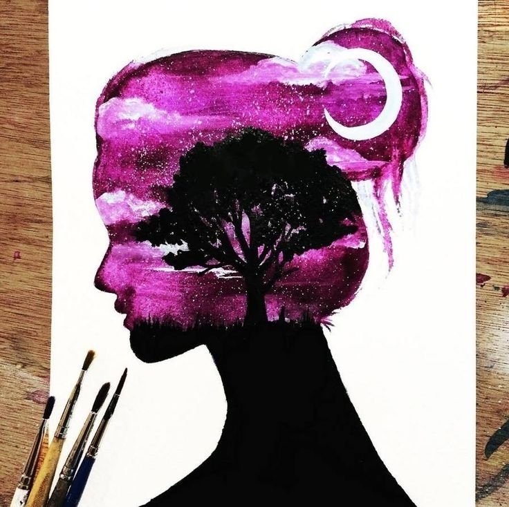 Рисунки гуашью