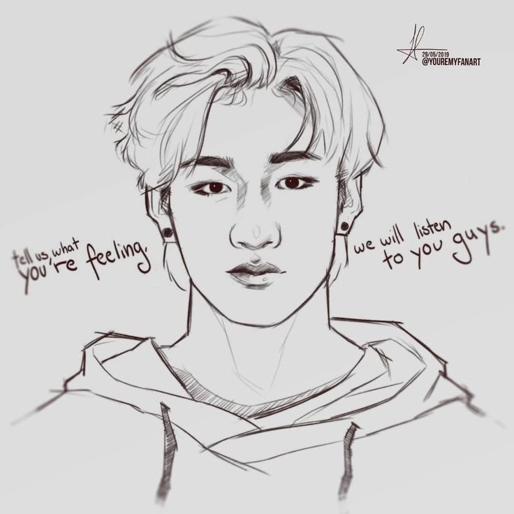 Stray Kids арт карандашом