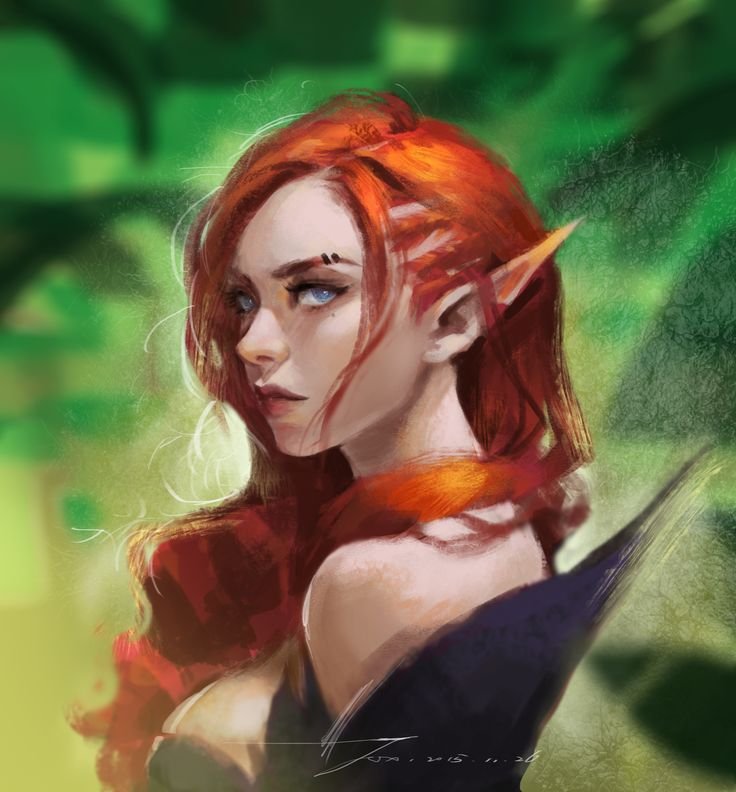 Рыжая эльфийка Dragon age