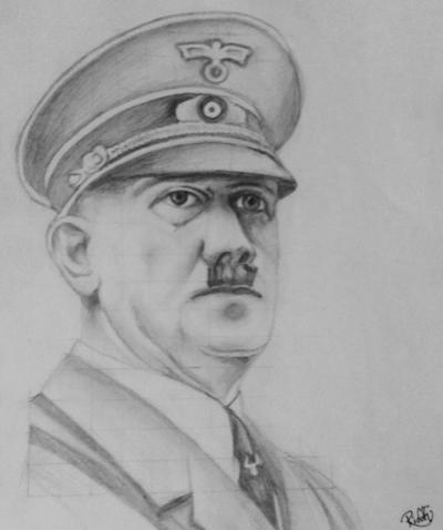 Адольф Гитлер карандашом