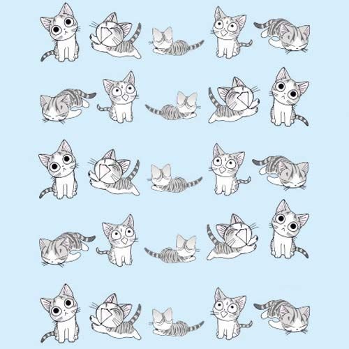 Котики много на одном листе
