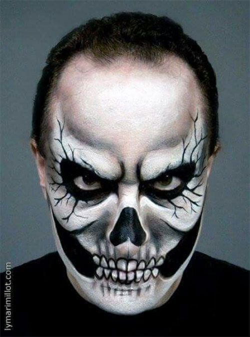 Аквагрим череп