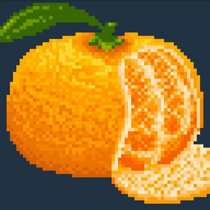 Пиксельный апельсин