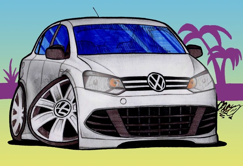 Volkswagen Polo раскраска