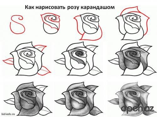 Красивые поэтапно сложные