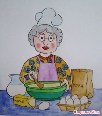 Бабушка рисунок