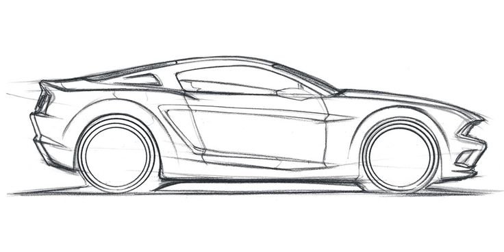 Автомобиль рисунок карандашом
