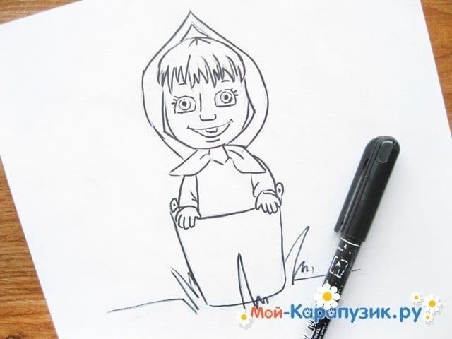 Маша рисует