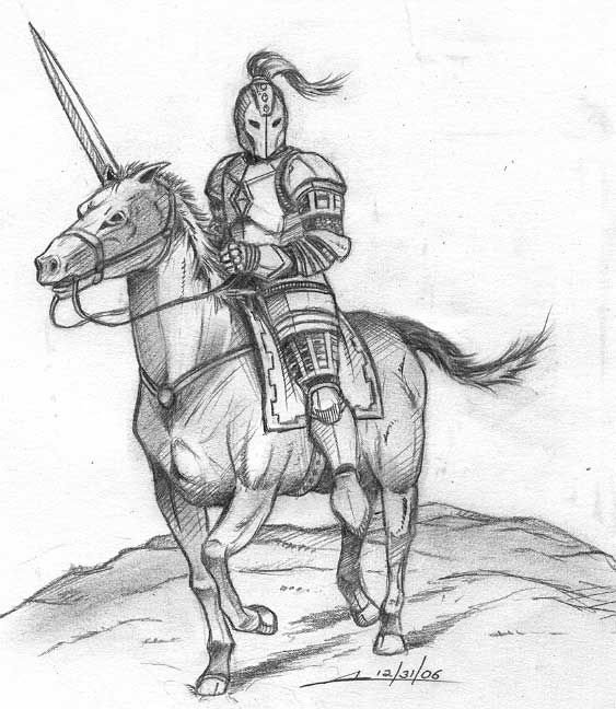 Рыцарь рисунок
