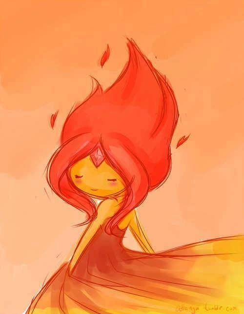 Adventure time Art Огненная принцесса