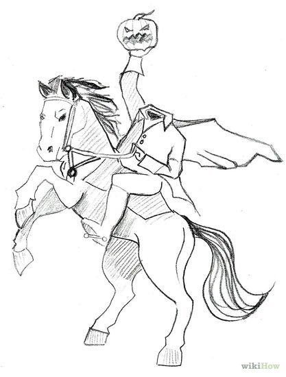 Всадник рисунок