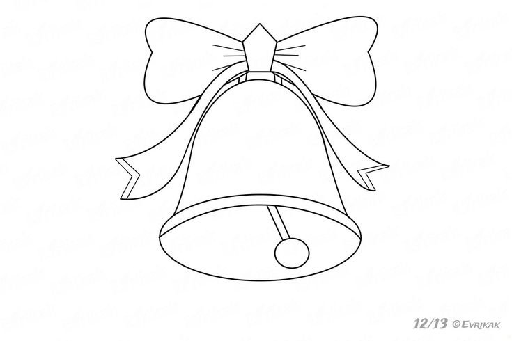 Колокольчик рисунок