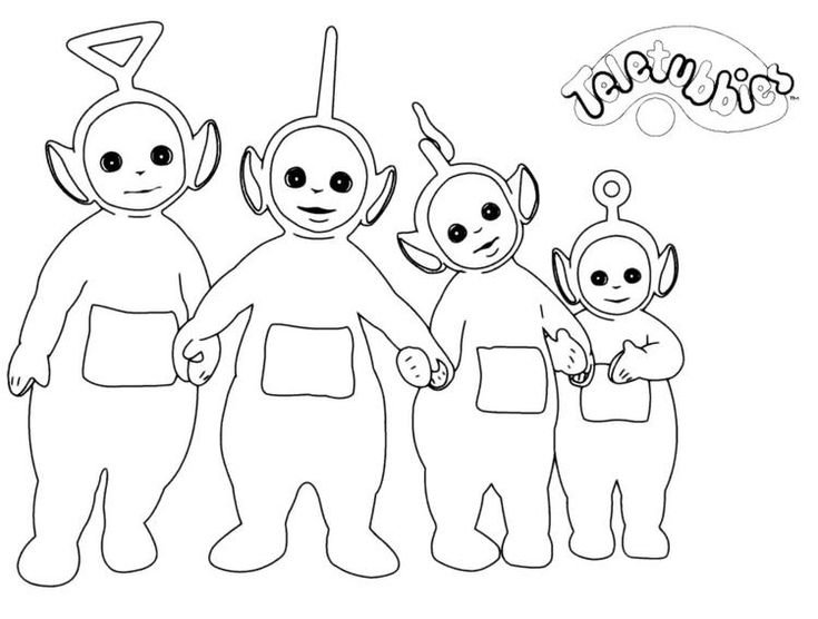 Раскраска Teletubbies