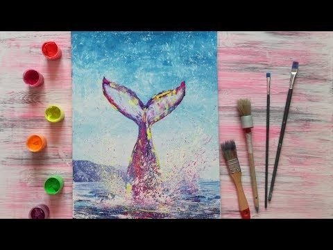 Рисунки красками легкие