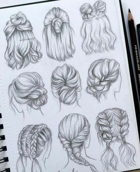 Причёски для рисования
