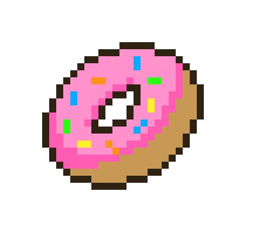 Пончик по пикселям