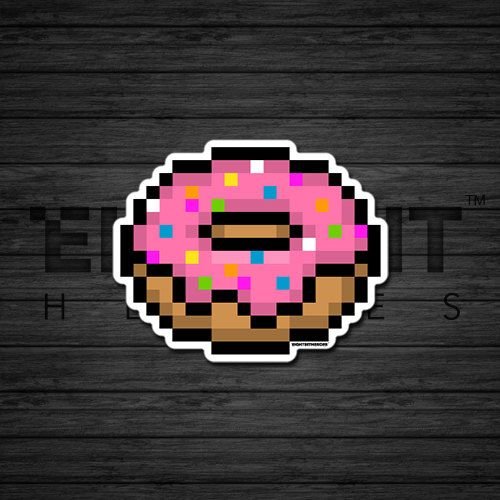 Пончик пиксель арт